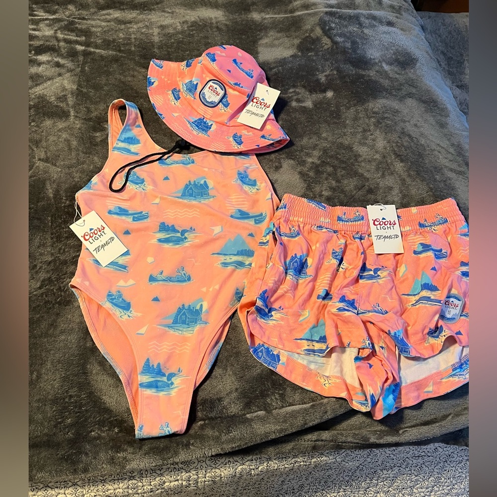 BNWT Team LTD x Coors Ladies Swimsuit Set